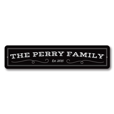 Enseigne en aluminium personnalisée Family Family