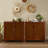 Arica 63" W 4-Door Cane Rattan Sideboard with Solid Wood Legs (Set of 2)-290306802