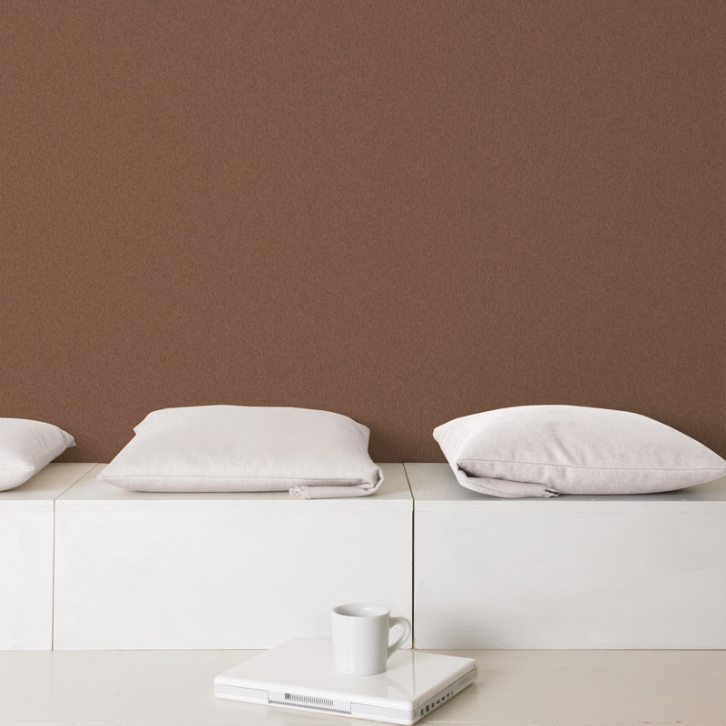 10m x 53cm Matte Wallpaper Roll, Brown