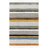 Northborough Moroccan Machine Woven Orange/Yellow/Grey Area Rug