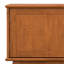 Meuble télé de style Mid-Century en bois massif brun de 72 po Draper pour téléviseur de 80 po ou moins