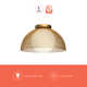 Poet Single Light Glass Flush Mount