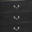 Commode de rangement noire Elegant Traditional-722974507