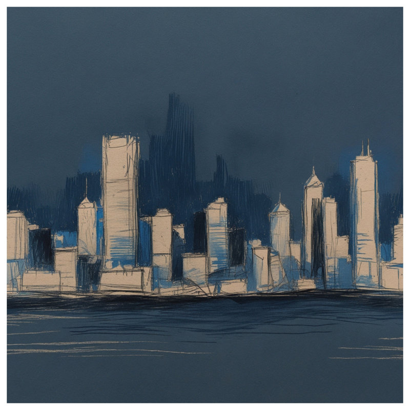 Toile de galerie Urban Skyline, 20 x 24 pouces