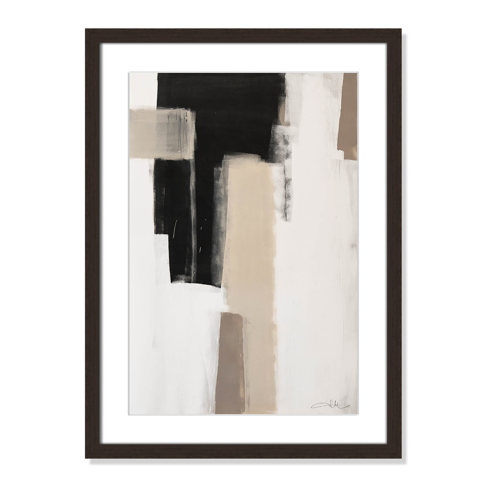 Giverny Earth Scapes I Print, Yes, Walnut Single Picture Frame, 23" H x 17" W x 1.25" D