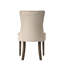 Ensemble de 2 chaises d'appoint en tissu beige et finition chêne vieilli Farren