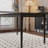 Simple Style Black Solid Wood Dining Table Set-98372484