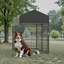  Chenil en métal avec porte pour chien-105344682