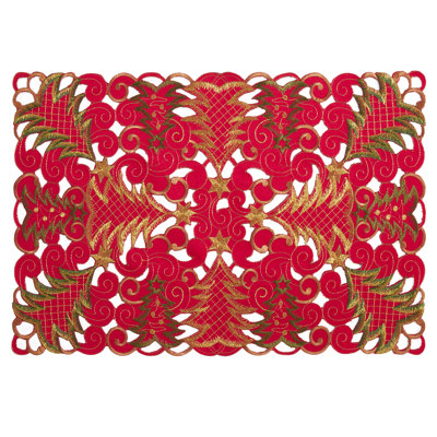 Rameriz Polyester Floral Rectangle Placemat
