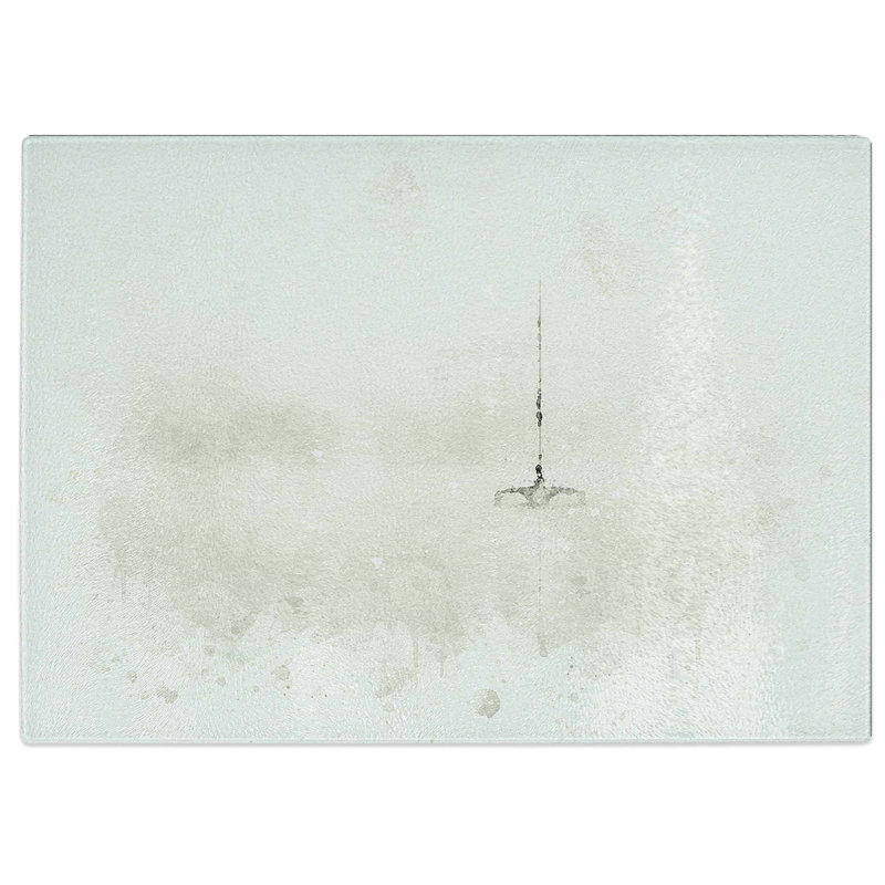Tempered Glass Trimaran Boat in Austria in Abstract Chopping Board, 28.5 cm W x 20 cm L