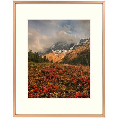 Aseda Matel Picture Frame with Mat, Aluminum Wall Gallery Photo Frame, Horizontal and Vertical Formats