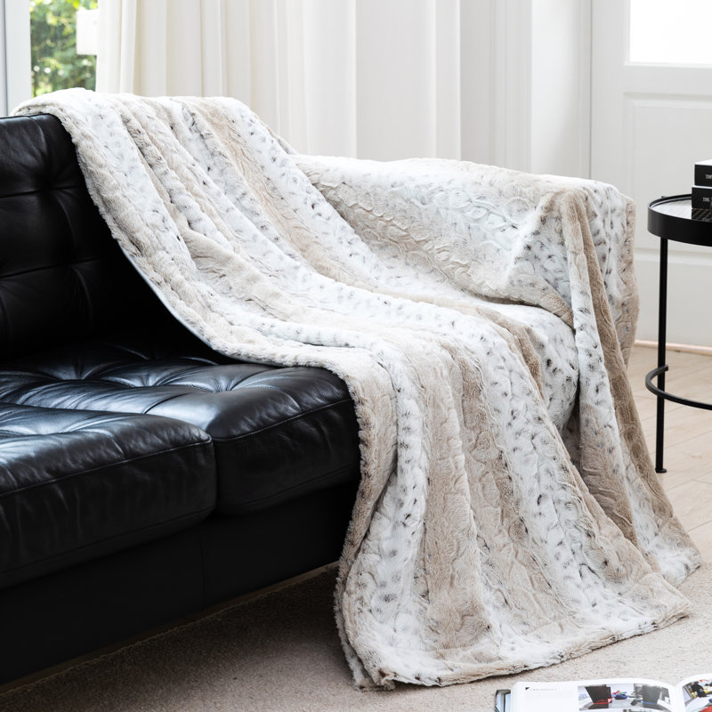 Hand Woven Throw Blanket, 60" W x 70" L
