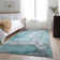 Premium Machine Washable Cerrito AMF512 Teal Rug