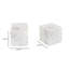 Cora Cube Tabletop Accent Banswara Purple White Marble