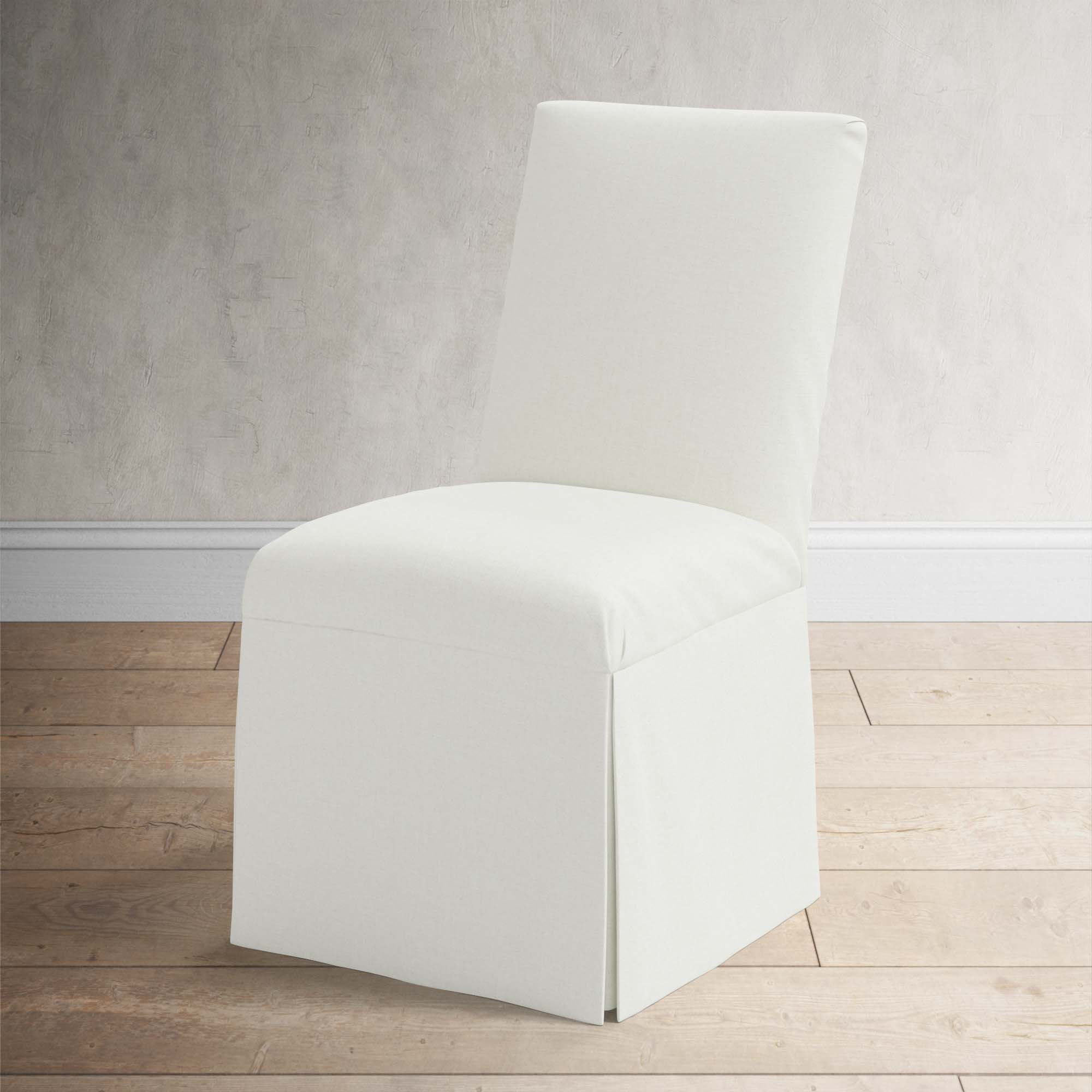 Ivanka Parsons Dining Chair, Zuma White Textured Linen