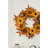 22" Artificial Orange Sunflower Wreath 