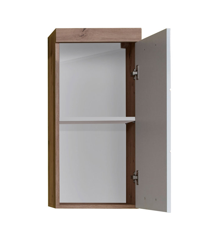 Marvlene Wall Linen Cabinet, Natural/White