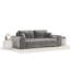 Three-seater square arm sofa-1512409301