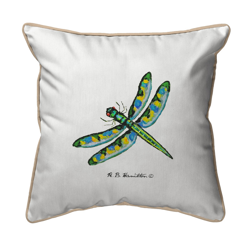 Coussin intérieur/extérieur libellule de dick Garden