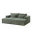 Chaise longue modulaire surdimensionnée de 87 po, sans assemblage requis, causeuse en peluche avec deux repose-pieds amovibles, fauteuil-lit moderne moelleux pour la chambre à coucher du salon intérieur-1503111143