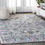 Tapis gris clair / rouge Lazo Modern-610850789