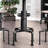 Peres Round Metal Base Dining Table