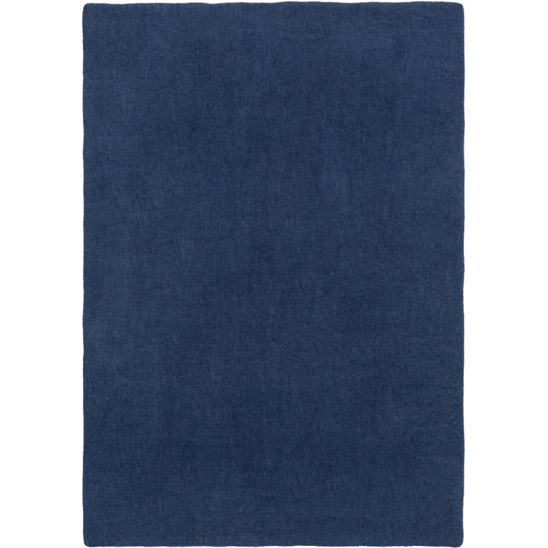Solid Colour Wool Hand Woven Area Rug, Rectangle 160 x 230cm