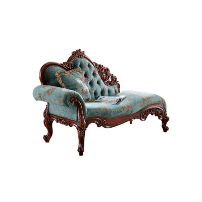 European-style Pastoral Lounge Chair Upholstered Chaise Lounge