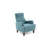Elegant Wing Chair, Turquoise Fabric, 29.9 x 35.8 x 34.3 inches | Durable 100% Polyester Upholstery, Solid Wood Frame, Easy Clean, Perfect for Scandinavian Style Living Rooms & Hotels-188024465