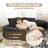3 - Piece 122" W Modern Curved Sectional Sofa Couch, With Deep Seats, Corduroy Compressed Sofa No Assembly Required-1450738446