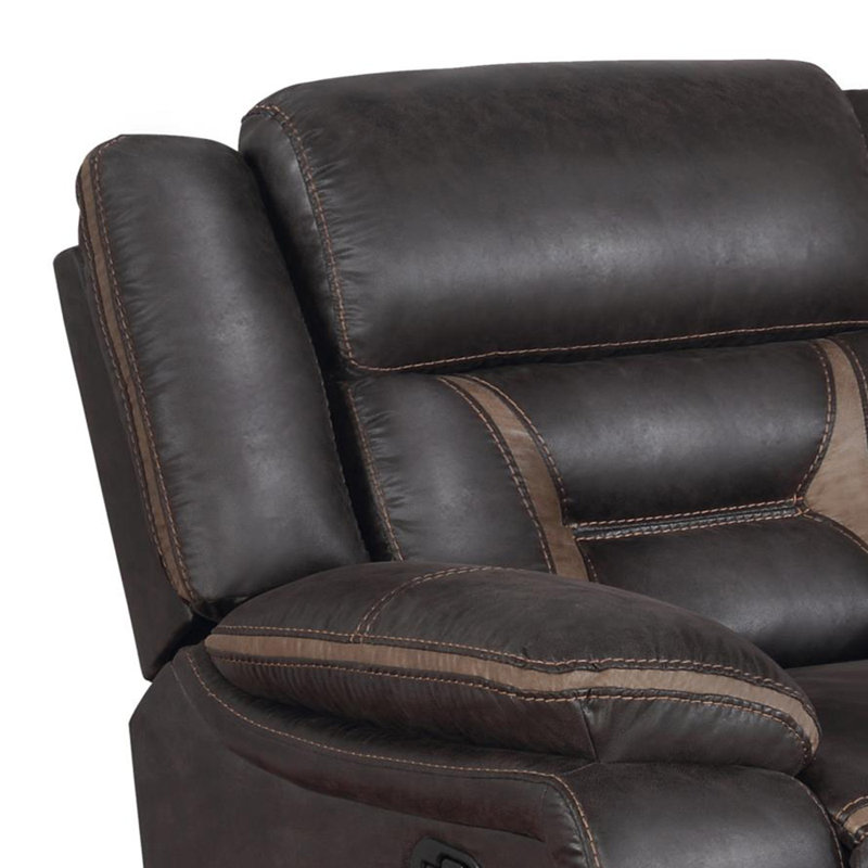 Traviss Upholstered Home Theater Seating in Black
