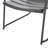 Backyard & Patio Essential Chair: In Matte Black Iron, 23.84 In. Depth, 13.29 Lb Iron Chair , Enhancing Ambiance Of Patio, 25.2"H X 23.84"D,