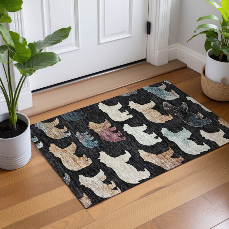 Machine Washable Indoor/Outdoor Adalaide ACN2338 Lodge Rug