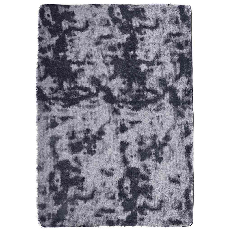 Shaggy Rug High Pile NAVARRA Dark Grey Polyester, Rectangle 340 x 240cm