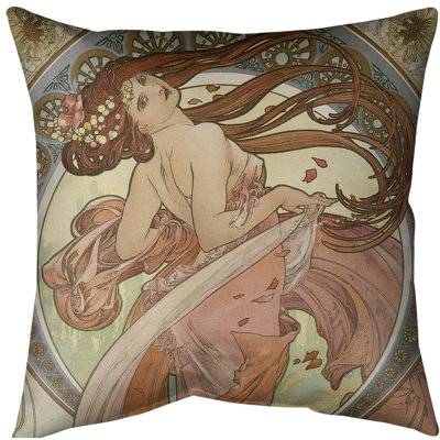Coussin euro alphonse mucha the danse