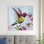 Colibri I Florals par Jeanette Vertentes - Peinture