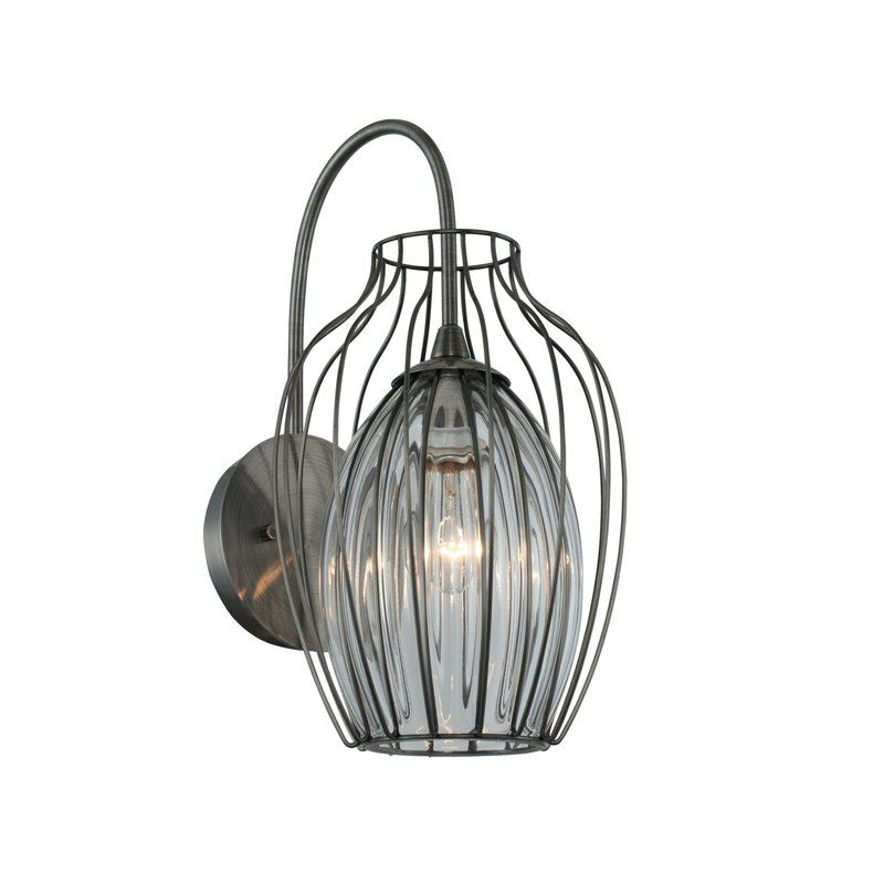 Applique murale en acier inoxydable chimique 1 LT Emilia Kalco