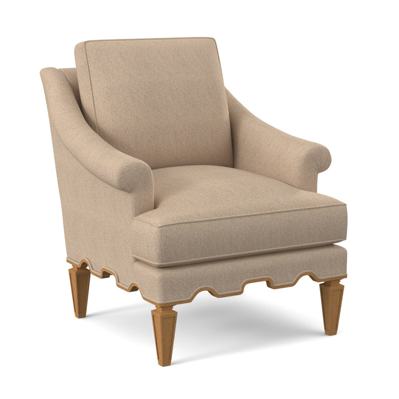 Chaise Palm Beach, Mélange de polyester blé Maya, Ambre