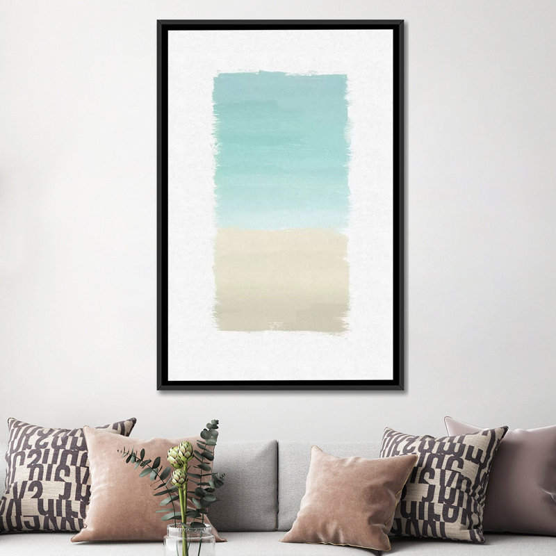 « abstract », impression sur toile, H 26 po x l 18 po x P 1,5 po, Toile avec cadre noir, Pas de tapis