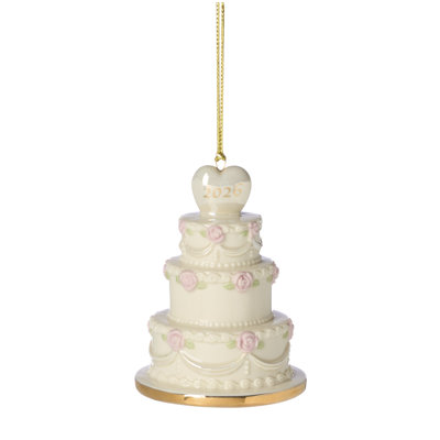 Lenox 2026 Wedding Cake Ornament