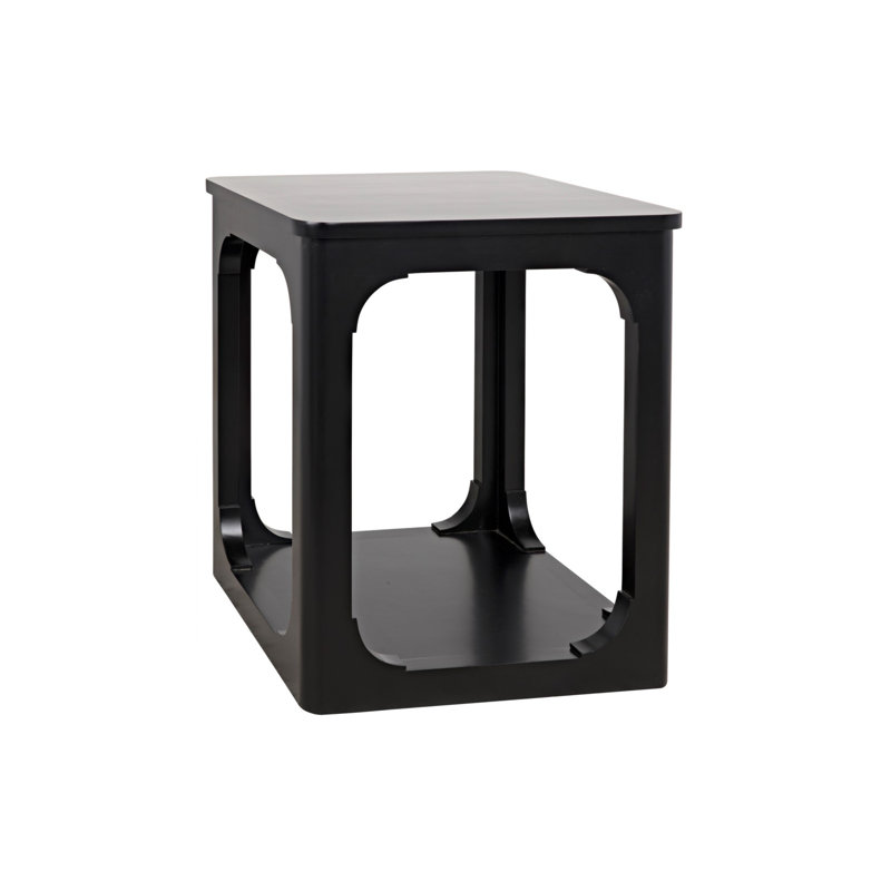 Gimso Solid Wood End Table, Black