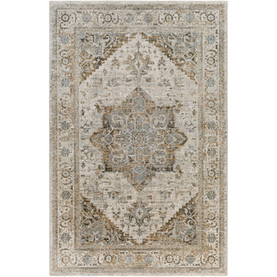 Tapis oriental brun / bleu Hoeft