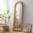 Retro Rattan Arched High-Definition Reclining Full-Length Mirror