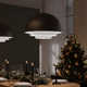 Modern Tiers Single Light Metal Dimmable LED Pendant
