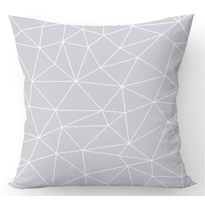 Millis Triangle Geometric Square Throw Cushion