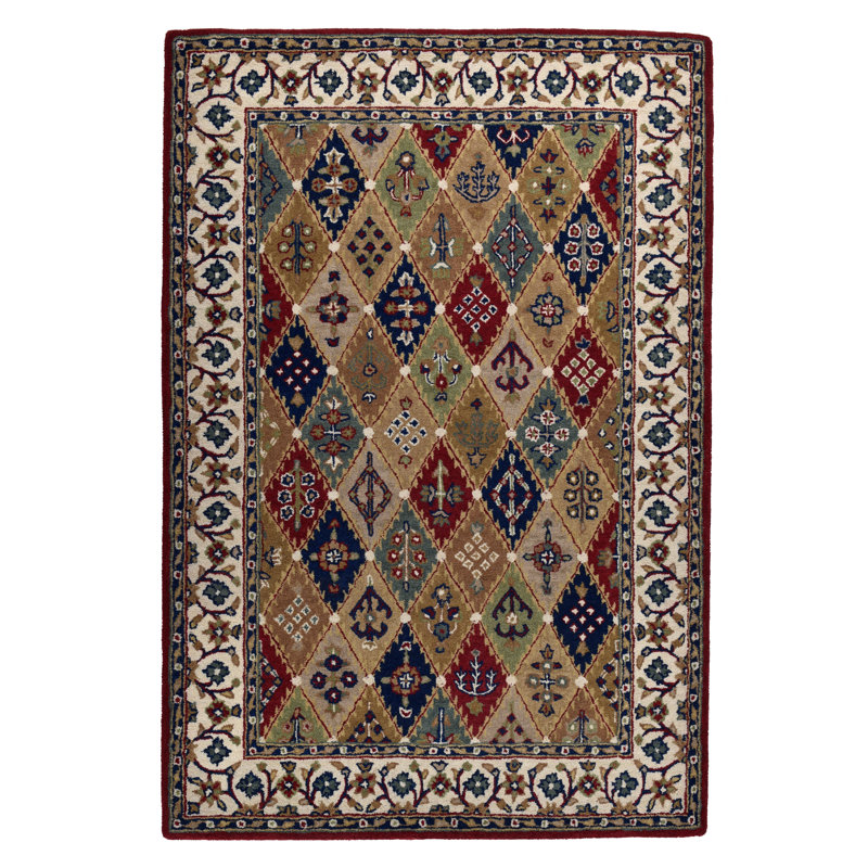 Oriental Hand Woven Area Rug, Rectangle 60 x 90cm