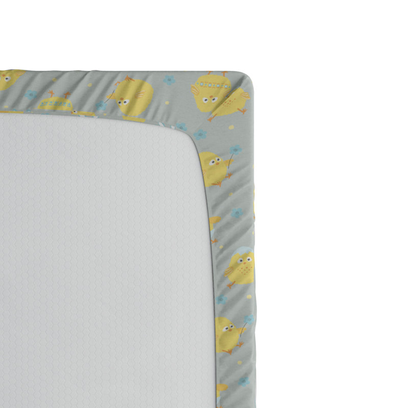 Microfiber Floral Fitted Sheet, Twin XL Fitted Sheet