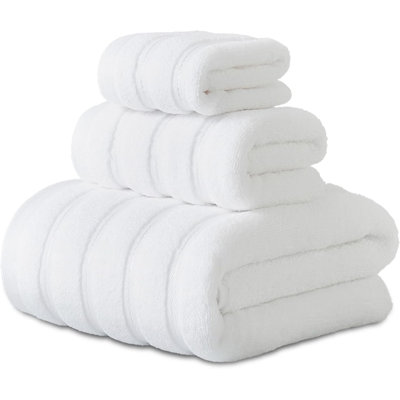  Ensemble de serviettes de bain 100% coton de 2 pièces, 2 serviettes de bain, serviettes très absorbantes pour salle de bain, salle de sport, hôtel