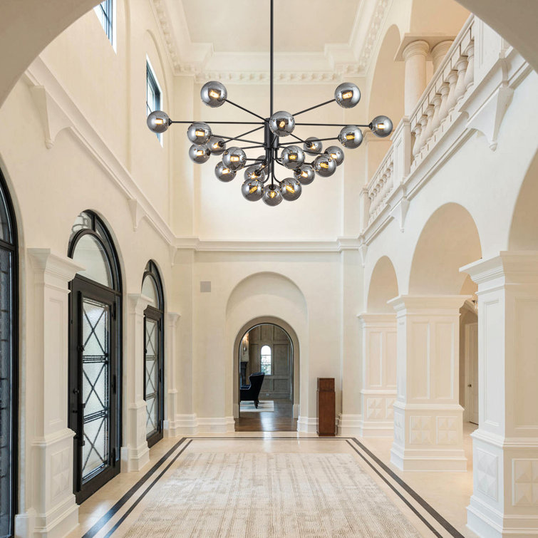 Kyiesha 21 - Light Dimmable Modern Linear Chandelier Sputnik Chandeliers Dining Room Chandelier