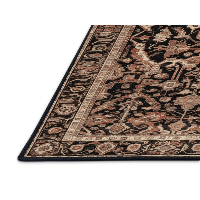 Tapis brun lavable à la machine, Tapis de couloir 2 pi x 4 pi